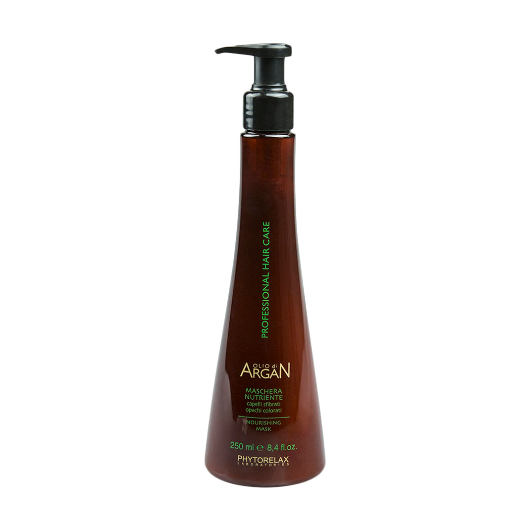 Живильна маска Phytorelax Laboratories Olio di Argan Nourishing Mask для тьмяного та фарбованого волосся, 250 мл